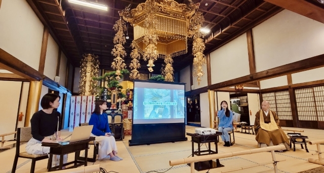 WAKAZO’s LAST WORDS project conducted an event at one of Kyoto’s oldest temple, Syoujyoukenin.